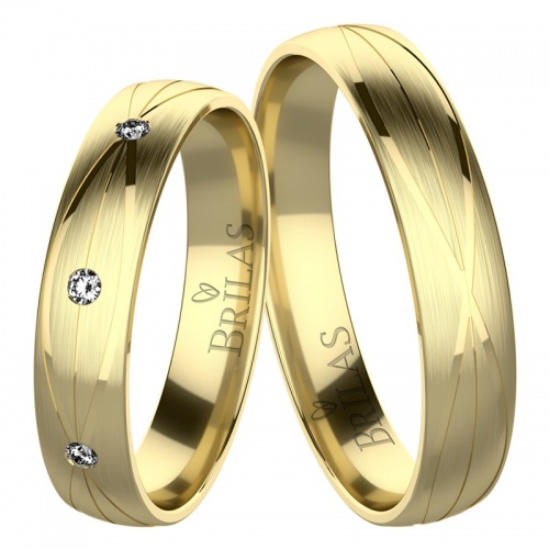 Brenda Gold-snubní prsteny ze žlutého zlata