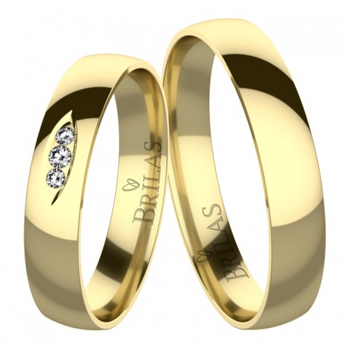 Brigit Gold-snubní prsteny ze žlutého zlata