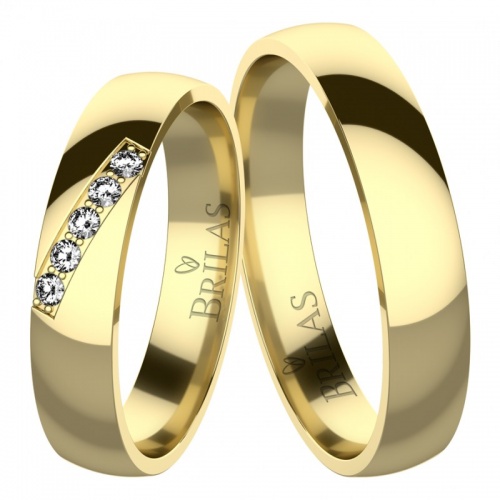 Arrigo Gold-snubní prsteny ze žlutého zlata