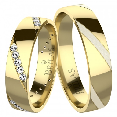 Manu Gold-snubní prsteny ze žlutého zlata