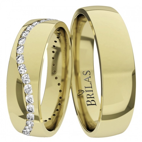 Elena Gold-snubní prsteny ze žlutého zlata