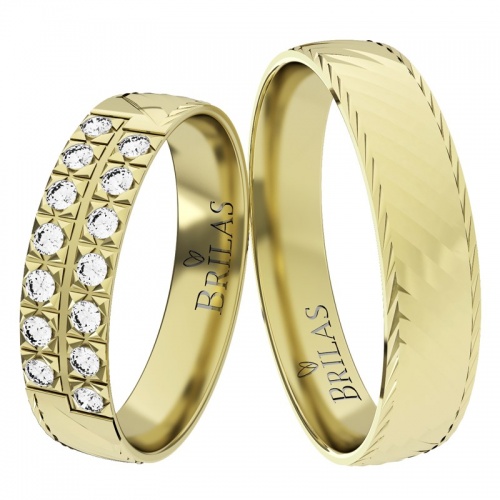 Izolda Gold-snubní prsteny ze žlutého zlata