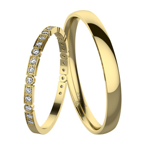 Safa Gold-snubní prsteny ze žlutého zlata