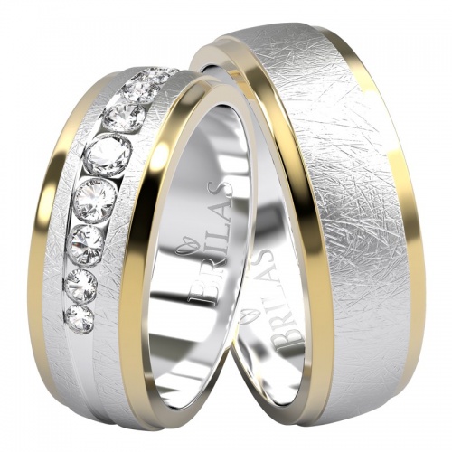 Delores Colour GW-snubní prstýnky z kombinovaného zlata